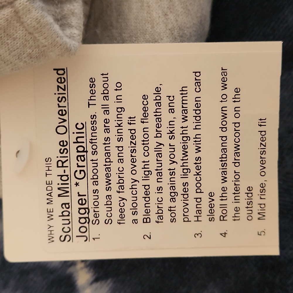 Scuba Mid Rise Oversized Jogger *Graphic - Picture 9 of 9